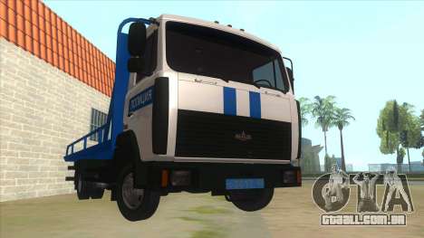 MAZ caminhão de Reboque Polícia para GTA San Andreas
