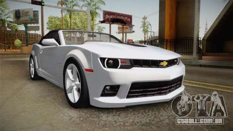Chevrolet Camaro Convertible 2014 para GTA San Andreas