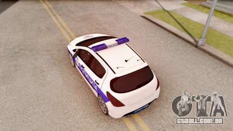 Peugeot 308 Policija para GTA San Andreas