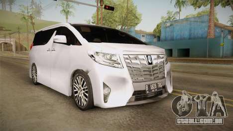 Toyota Alphard 3.5G 2015 v2 para GTA San Andreas