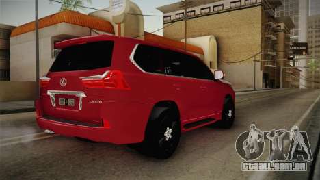 Lexus LX570 2017 para GTA San Andreas