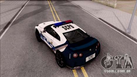 Nissan GT-R 2013 High Speed Police para GTA San Andreas