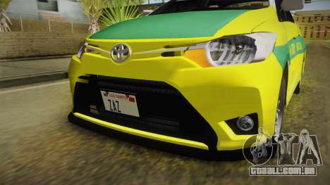 Toyota Vios Sturdy Philippine Taxi 2014 para GTA San Andreas