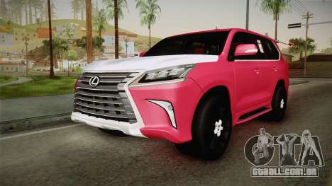 Lexus LX570 2017 para GTA San Andreas