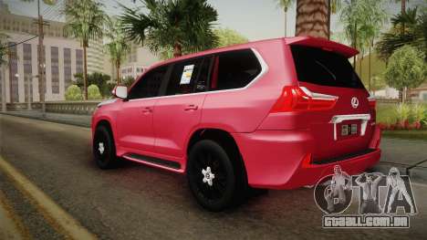 Lexus LX570 2017 para GTA San Andreas