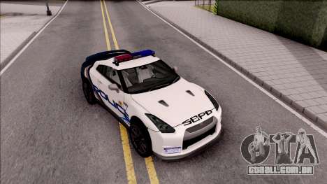 Nissan GT-R 2013 High Speed Police para GTA San Andreas