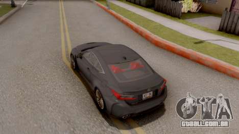 Lexus RC F para GTA San Andreas