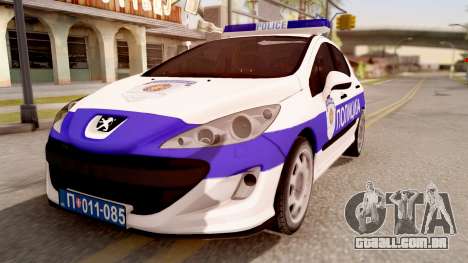 Peugeot 308 Policija para GTA San Andreas