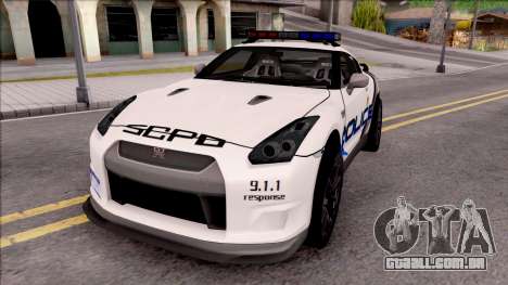 Nissan GT-R 2013 High Speed Police para GTA San Andreas