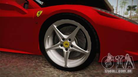Ferrari 458 Spider para GTA San Andreas