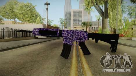 Tiger Violet M4 para GTA San Andreas