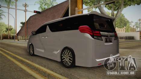 Toyota Alphard 3.5G 2015 v2 para GTA San Andreas