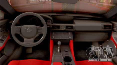 Lexus RC F para GTA San Andreas