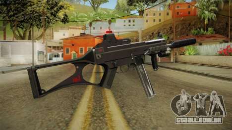 MP5 Grey Chrome para GTA San Andreas