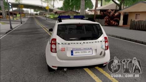 Renault Duster Spanish Police para GTA San Andreas