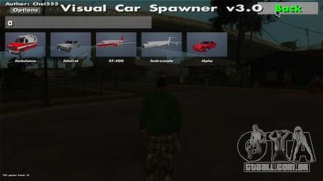 Visual Car Spawner v3.0 para GTA San Andreas