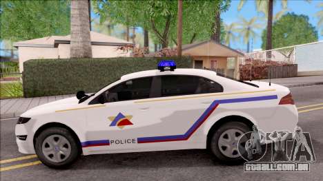 Vapid Police Interceptor Hometown PD 2012 para GTA San Andreas