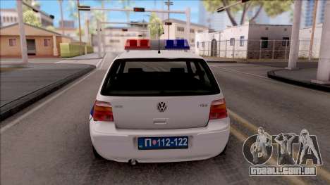 Volkswagen Golf 4 GTI Policija para GTA San Andreas