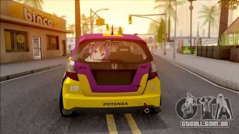 Honda Jazz RS W Rize Tedeza Itasha para GTA San Andreas