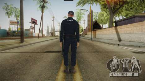 Turkish Police Officer Long Sleeves para GTA San Andreas