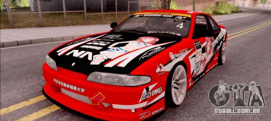 Nissan Silvia S14 Drift Nishikino Maki Itasha para GTA San Andreas