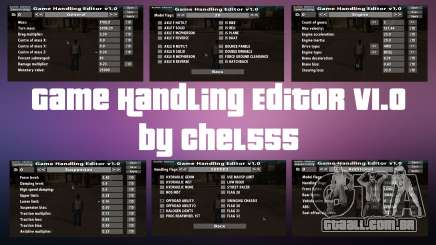 Game Handling Editor v1.0 para GTA San Andreas