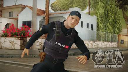 Turkish Police Officer with Kevlar Vest para GTA San Andreas
