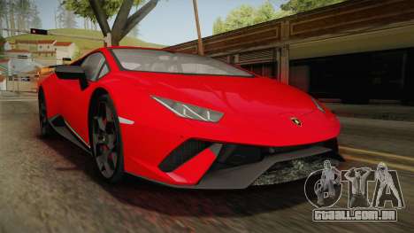 Lamborghini Huracan Performante LP640-4 2017 v1 para GTA San Andreas