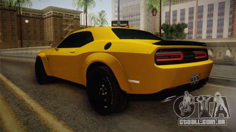 Dodge Challenger Demon 2018 para GTA San Andreas