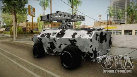 APC GTA 5 GunRunning Custom Turret para GTA San Andreas