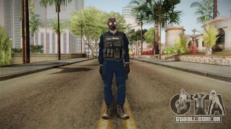 Turkish Police-Rapid Response Unit with Gasmask para GTA San Andreas