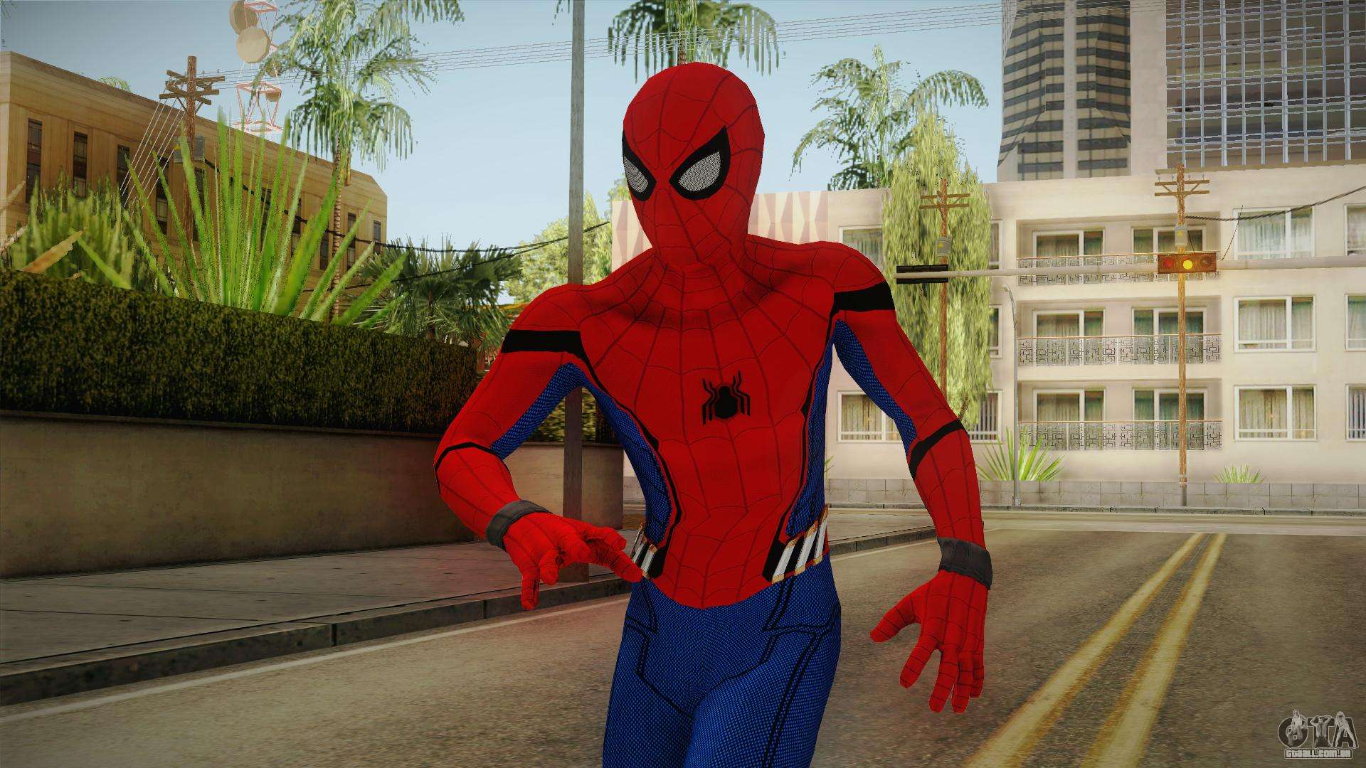 suits 4 gta spiderman Man VR Andreas Homecoming GTA San para Spider