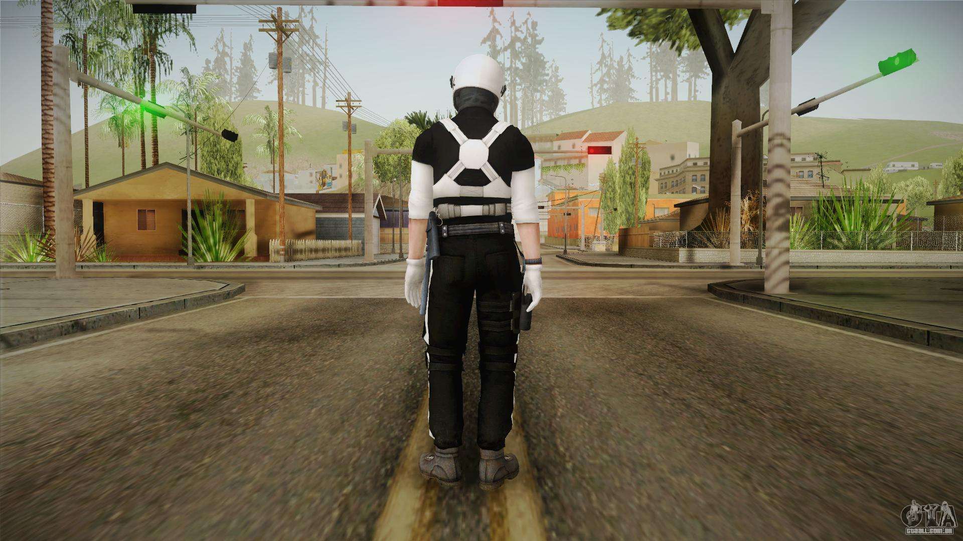 Mirror Edge Riot Cop V1 Para GTA San Andreas