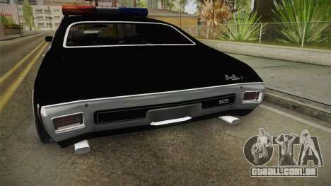 Chevrolet Chevelle SS Police LVPD 1970 v1 para GTA San Andreas