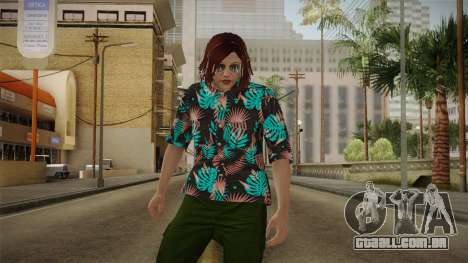 DLC Smuggler Female Skin para GTA San Andreas