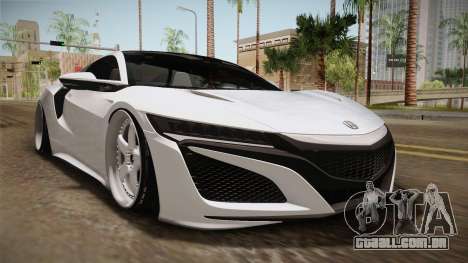 Acura NSX Stance 2017 para GTA San Andreas