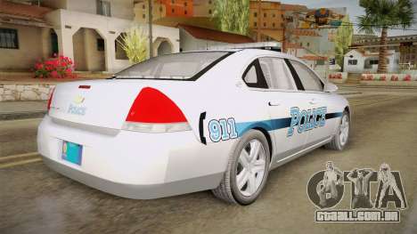 Chevrolet Impala 2011 Police para GTA San Andreas