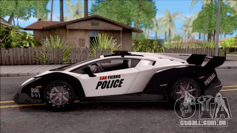 Lamborghini Veneno Police San Fierro para GTA San Andreas