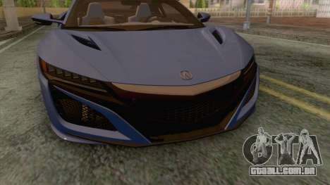 Acura NSX 2016 IVF para GTA San Andreas