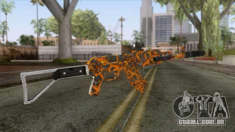CoD: Black Ops II - AK-47 Lava Skin v2 para GTA San Andreas