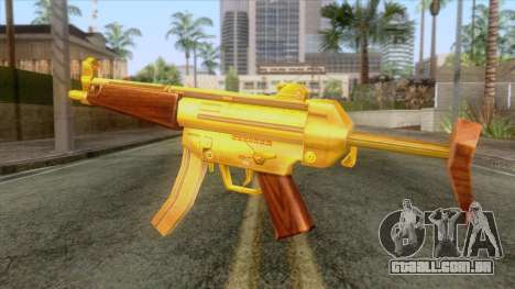 Gold MP5 para GTA San Andreas