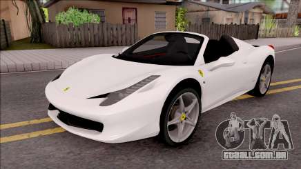 Ferrari 458 Italia Spider para GTA San Andreas