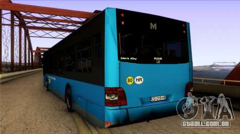 MAN Lions City ZET Croatian Bus para GTA San Andreas