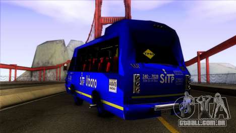 Microbus Chevrolet (SITP De Bogota) para GTA San Andreas