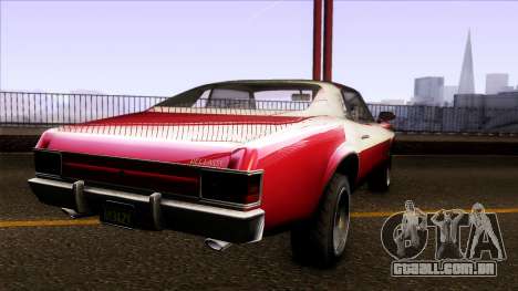 GTA V Declasse Sabre GT3 Starsky & Hutch para GTA San Andreas