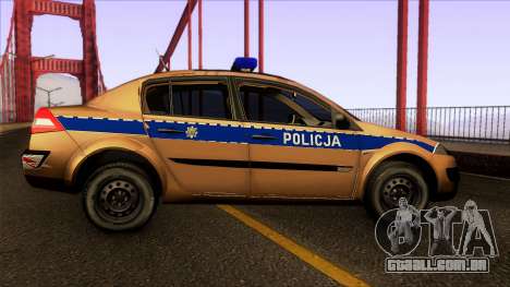 Renault Polskiej Policji para GTA San Andreas