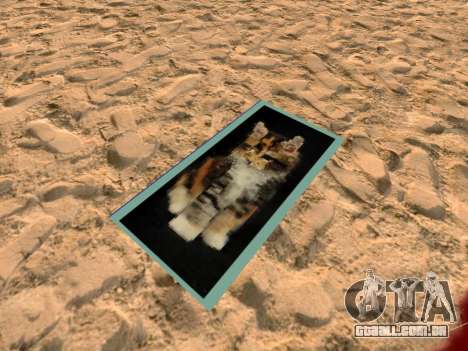 Praia de tapetes com gatinhos para GTA San Andreas
