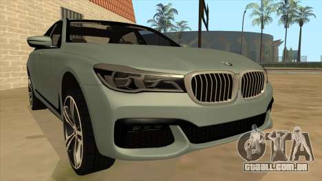 BMW 750d para GTA San Andreas
