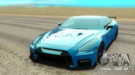 Nissan GTR NISMO azul para GTA San Andreas
