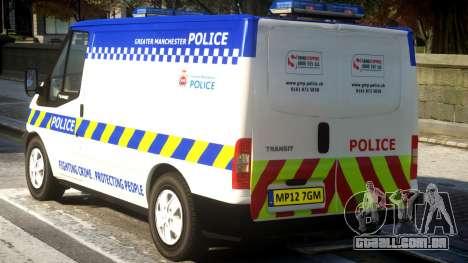 British Manchester Police Ford Transit para GTA 4